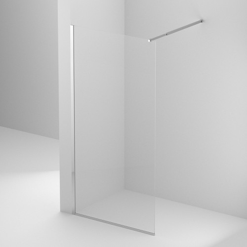 Душевая перегородка BelBagno Kraft 120 KRAFT-L-1-120-C-Cr профиль Хром стекло прозрачное