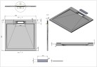 Душевой поддон из искусственного камня Vincea 90х90 VST-4SRL9090W Белый матовый