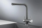 Смеситель для кухни Granula 2305 цвет Графит