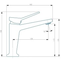 Смеситель для раковины Haiba HB10818 Хром латунь