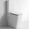 Унитаз компакт CeramaLux TR2170 с бачком и сиденьем Микролифт фаянс напольный