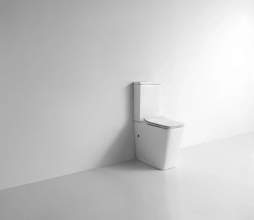 Унитаз компакт CeramaLux TR2170 с бачком и сиденьем Микролифт фаянс напольный