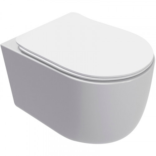 Унитаз AQUAme AQM2012 подвесной Белый глянец с сиденьем Микролифт фаянс подвесной