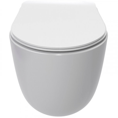 Унитаз AQUAme AQM2012 подвесной Белый глянец с сиденьем Микролифт фаянс подвесной