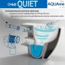 Унитаз AQUAme AQM2012 подвесной Белый глянец с сиденьем Микролифт фаянс подвесной