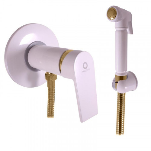 Смеситель для биде Rav Slezak Colorado CO147/1BZ с гигиеническим душем цвет Белый Золото