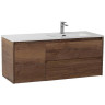 Тумба с раковиной BelBagno Kraft 120 R KRAFT-1200-2C-1A-SO-RT-R+120 R BB1200ETL-R подвесная цвет Rovere Tabacco
