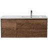 Тумба с раковиной BelBagno Kraft 120 R KRAFT-1200-2C-1A-SO-RT-R+120 R BB1200ETL-R подвесная цвет Rovere Tabacco