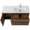 Тумба с раковиной BelBagno Kraft 120 R KRAFT-1200-2C-1A-SO-RT-R+120 R BB1200ETL-R подвесная цвет Rovere Tabacco