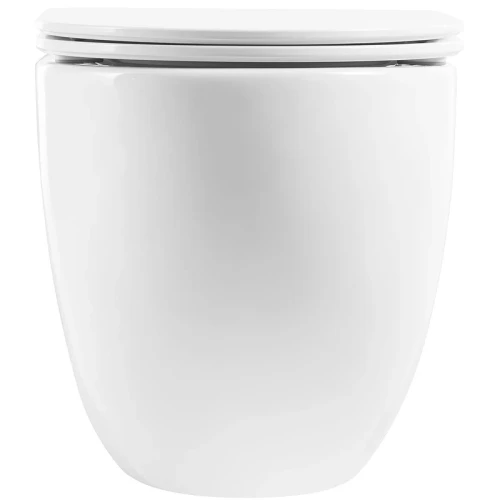 Комплект унитаза с инсталляцией BelBagno Onda BB066CHR/BB870SC/BB002-80/BB014-SR-BIANCO с сиденьем Микролифт и Белой клавишей смыва фаянс подвесной
