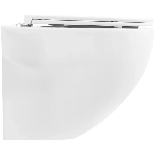 Комплект унитаза с инсталляцией BelBagno Onda BB066CHR/BB870SC/BB002-80/BB014-SR-BIANCO с сиденьем Микролифт и Белой клавишей смыва фаянс подвесной
