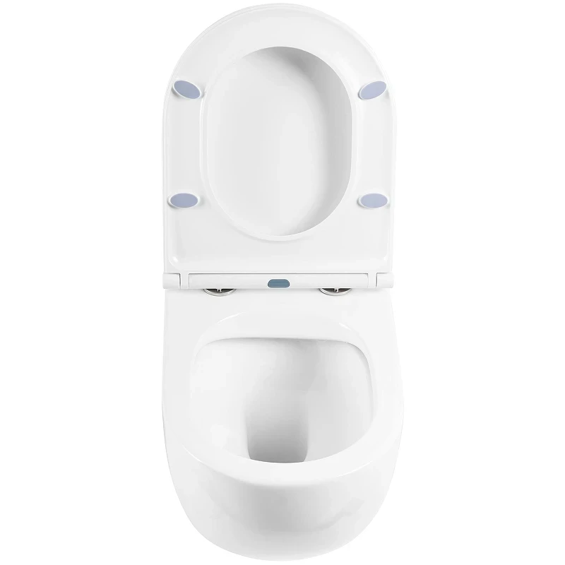 Комплект унитаза с инсталляцией BelBagno Onda BB066CHR/BB870SC/BB002-80/BB014-SR-BIANCO с сиденьем Микролифт и Белой клавишей смыва фаянс подвесной