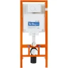 Комплект унитаза с инсталляцией BelBagno Onda BB066CHR/BB870SC/BB002-80/BB014-SR-BIANCO с сиденьем Микролифт и Белой клавишей смыва фаянс подвесной