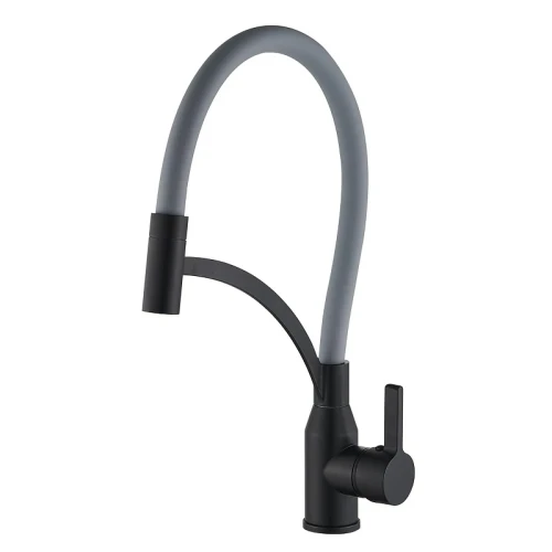 Смеситель для кухни Fmark FS8244H-04 цвет Черный Серый