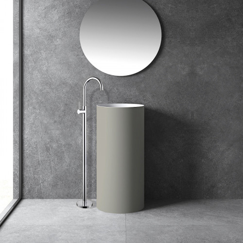 Смеситель для раковины Abber Wasser Kreis AF8141 Хром латунь на пол