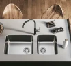 Кухонная мойка Alveus Luno 30 SAT 90 FI 400x400 1129251 Сатинированная сталь нержавеющая сталь встраиваемый