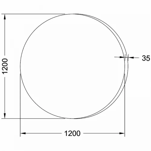 Зеркало SanVit Арт 120 zart120 с подсветкой с инфракрасным выключателем стекло