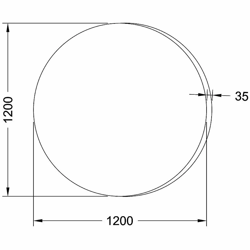 Зеркало SanVit Арт 120 zart120 с подсветкой с инфракрасным выключателем стекло