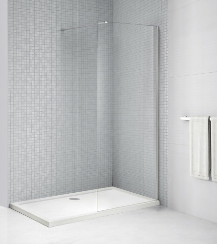 Душевая перегородка Cezares Liberta 85 LIBERTA-L-1-85-120-C-Cr профиль Хром стекло прозрачное