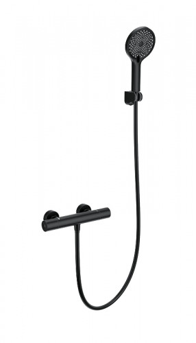 Смеситель для душа Wonzon &amp; Woghand Inn WW-B3013-A-MB с термостатом цвет Черный матовый