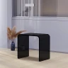 Стульчик для ванной Veconi ST-1TB ST-AC-1TB Черный полупрозрачный