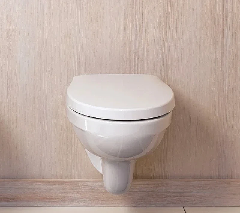 Комплект унитаза Jacob Delafon Patio EDV102-00+E70021-00 с инсталляцией Viega Prevista Dry 792855 с сиденьем Микролифт и клавишей смыва Хром фарфор подвесной