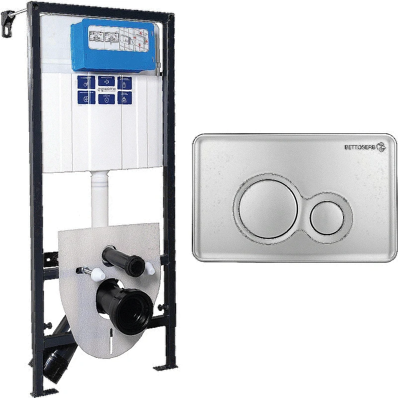 Инсталляция Bettoserb Sava Fix Slim SET40006464 для унитаза с клавишей смыва Хром глянец