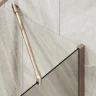 Шторка на ванну Maybah Glass MGV-71-2ш 900x1400 в широком профиле Бронза стекло бронзовое