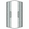 Душевой уголок Grossman Cosmo 100х100 300.K33.02.1010.10.02 профиль Хром стекло шиншилла