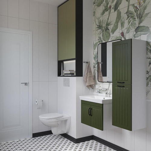 Комплект мебели для ванной DIWO Сочи 60 подвесной цвет Зеленый