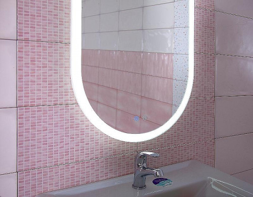 Зеркало Бриклаер Вега 55 4627125415715 с подсветкой с сенсорным выключателем и подогревом