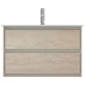 Тумба под раковину Ideal Standard Connect Air 80 E0819UK подвесная цвет Wood light brown + Matt Light Brown (Светло-коричневое дерево + Светло-коричневый матовый)