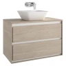 Тумба под раковину Ideal Standard Connect Air 80 E0819UK подвесная цвет Wood light brown + Matt Light Brown (Светло-коричневое дерево + Светло-коричневый матовый)