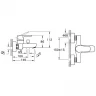 Смеситель для ванны Vitra Flow Soft A4294636EXP Черный матовый
