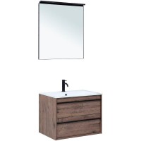 Комплект мебели для ванной Aquanet Lino 70 271954 подвесной Дуб веллингтон МДФ / ЛДСП