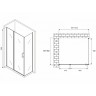Душевой уголок Abber Sonnenstrand 100x85 AG04100S-S85 профиль Хром стекло прозрачное