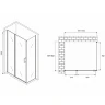 Душевой уголок Abber Sonnenstrand 100x85 AG04100S-S85 профиль Хром стекло прозрачное