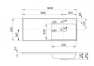 Раковина над стиральной машиной Aquaton Лайн 120 R 1A72083KLF010 цвет Белый
