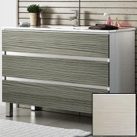 Тумба с раковиной SanVit Кубэ-3 120 kkube3120 с фактурой под дерево Лиственница МДФ / ЛДСП