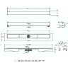 Душевой лоток Berges C1 Norma 600 095037 с Черной матовой решеткой