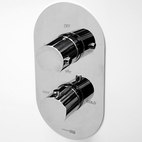 Смеситель для душа WasserKRAFT Berkel 4844 с термостатом Хром латунь встраиваемый