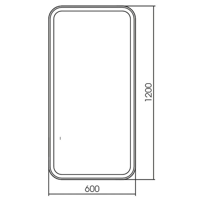 Зеркало Silver Mirrors Мальта 60 LED-00002936 с подсветкой с бесконтактным выключателем стекло