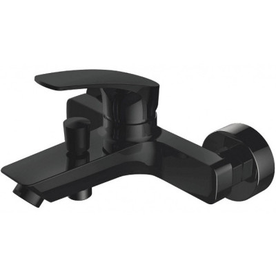 Смеситель для ванны Aquanet Static AF330-20B 261822 Черный матовый латунь на стену