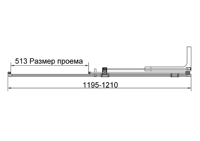 Душевая дверь Vincea Волк-Ин (Walk-In) 120 R VDS-4WSL120CLG-R профиль Брашированное золото стекло прозрачное