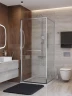 Душевой уголок Cezares Lux 90x100 LUX-AH-FS-1-90/100-C-CR профиль Хром стекло прозрачное