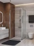 Душевой уголок Cezares Lux 90x100 LUX-AH-FS-1-90/100-C-CR профиль Хром стекло прозрачное