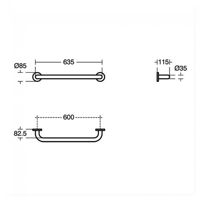 Поручень Ideal Standard Contour S6454LJ цвет Grey / Серый