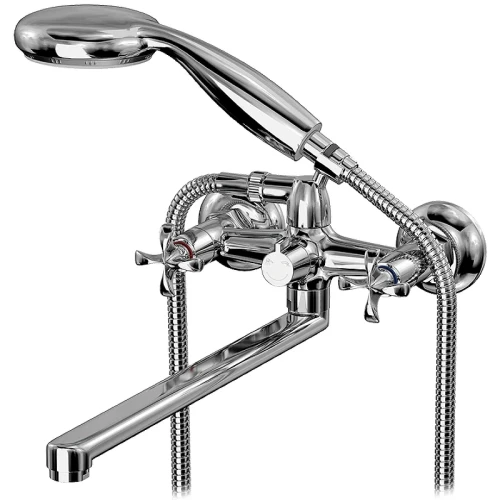 Смеситель для ванны Lemark Flora LM0152C универсальный Хром латунь на стену