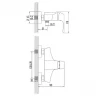 Смеситель для душа Lemark Unit LM4503C Хром
