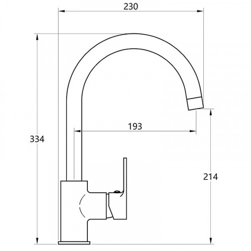Смеситель для кухни Melodia della vita Aria MDV35715 Хром латунь